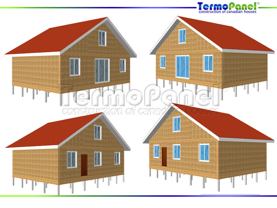 дом из сип панелей с мансардой нарьян мар 3